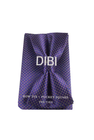 Purple & Champagne Diamond Pre Tie Bow Tie   Pocket Square