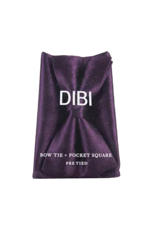 Purple Pattern Pre Tie Bow Tie   Pocket Square