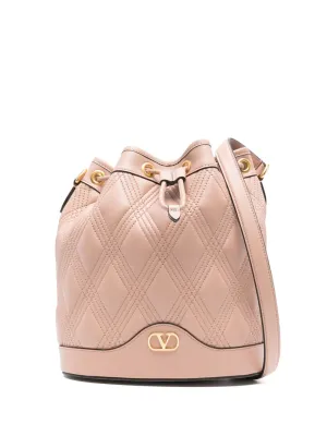 Quiltie 67 leather bucket bag