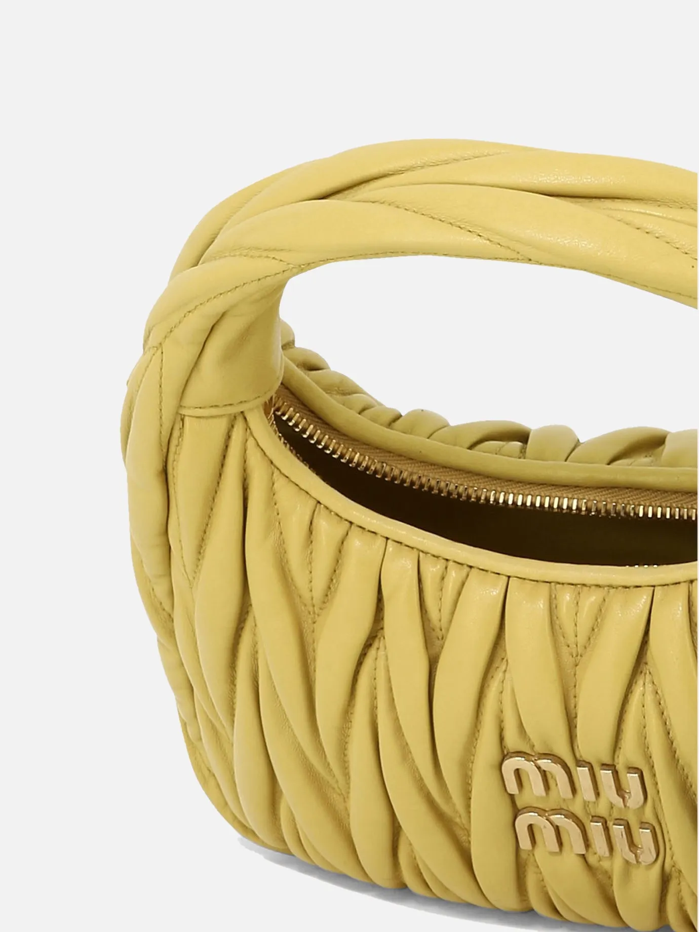"Wander" matelassé leather handbag