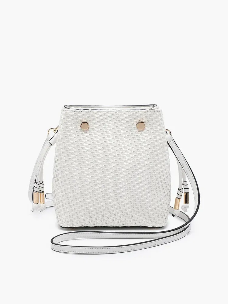 Rain Straw Bucket Bag By Jen & Co.