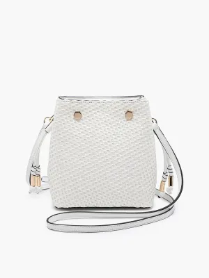 Rain Straw Bucket Bag By Jen & Co.