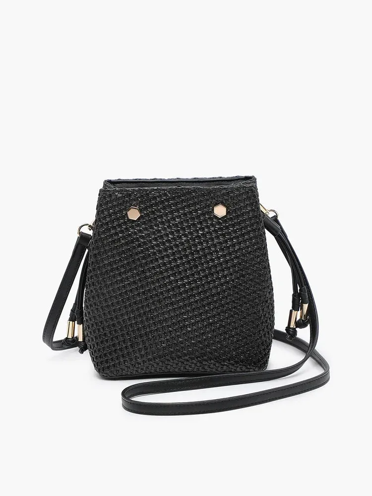 Rain Straw Bucket Bag By Jen & Co.
