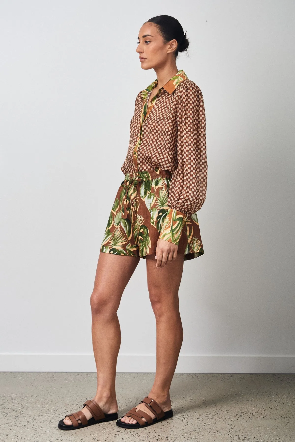 Ralf Studios - Teatree Short Monstera Olive Tan