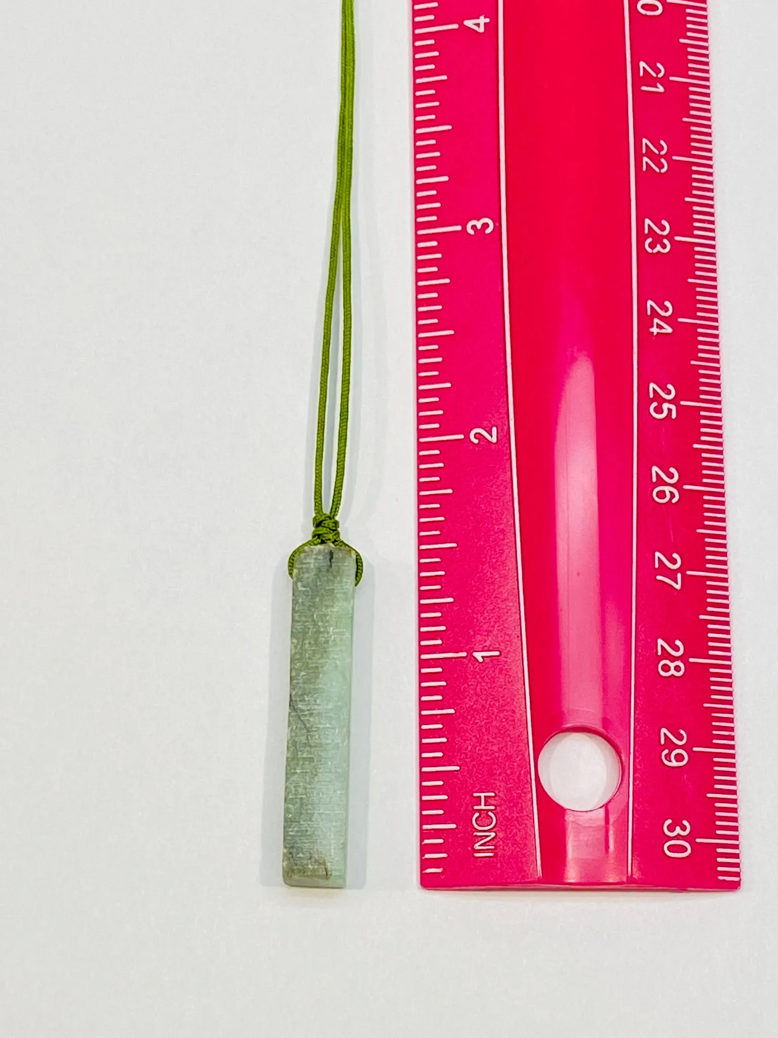Raw, Natural, Unpolished Burmese Jadeite Silk Adjustable Necklace