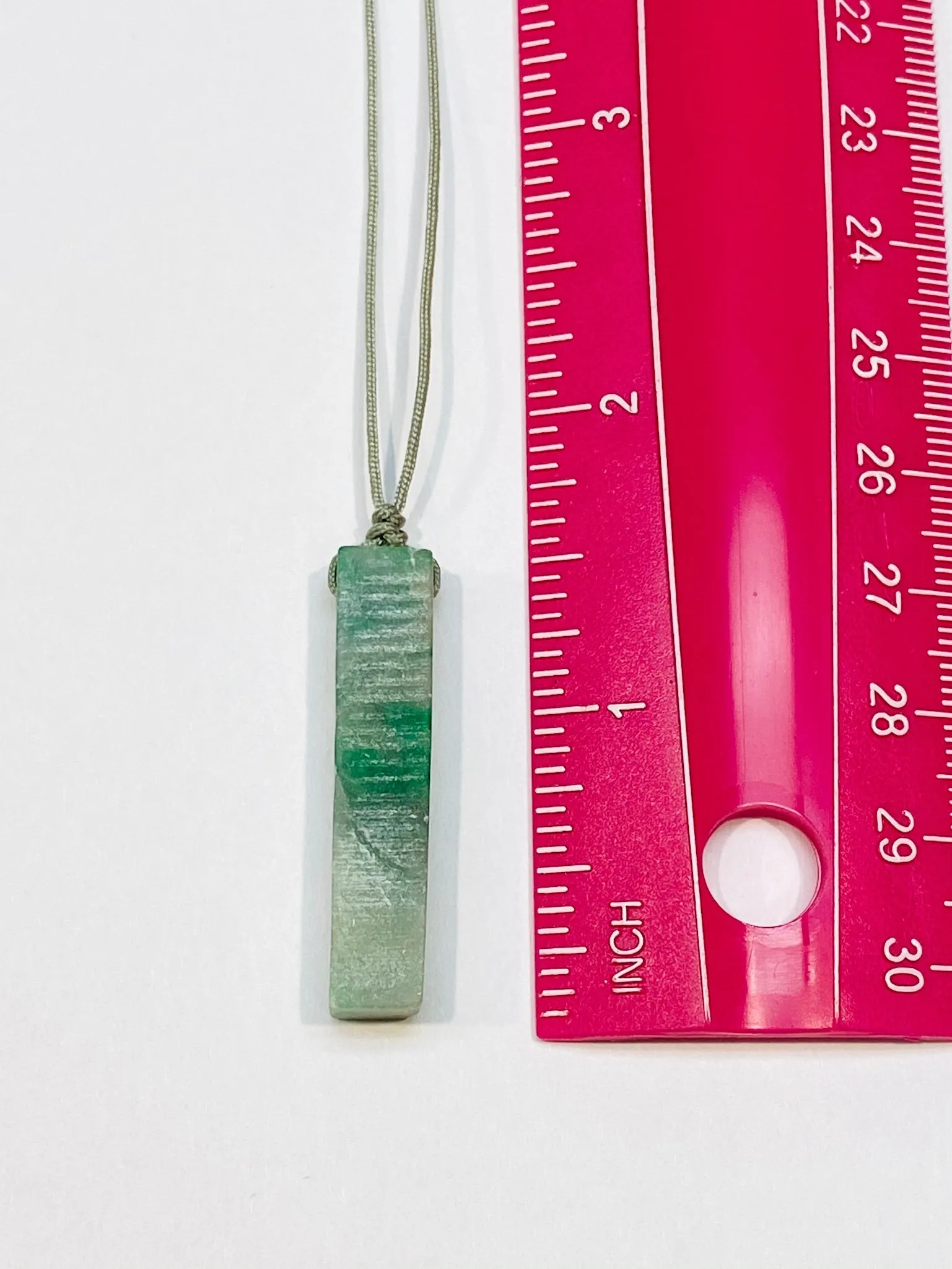 Raw, Natural, Unpolished Burmese Jadeite Silk Adjustable Necklace