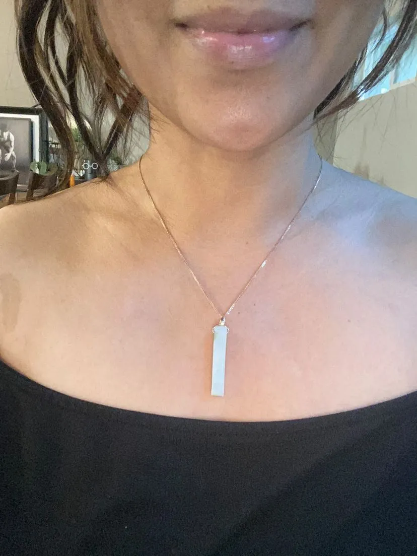 Raw, Natural, Unpolished Burmese Jadeite Silk Adjustable Necklace