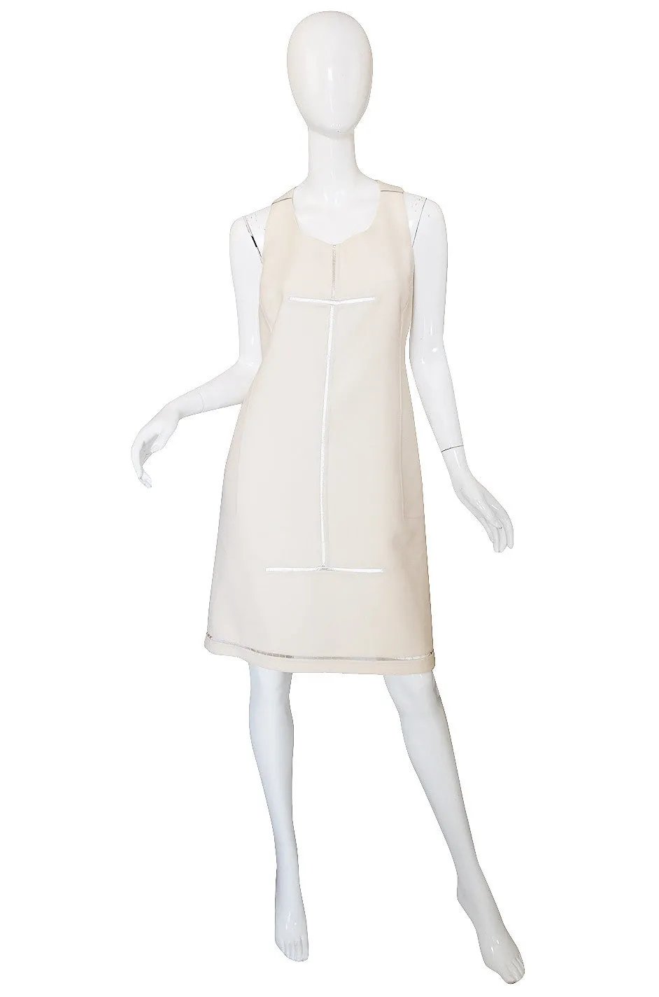 Recent Chado Ralph Rucci Silver & White Dress