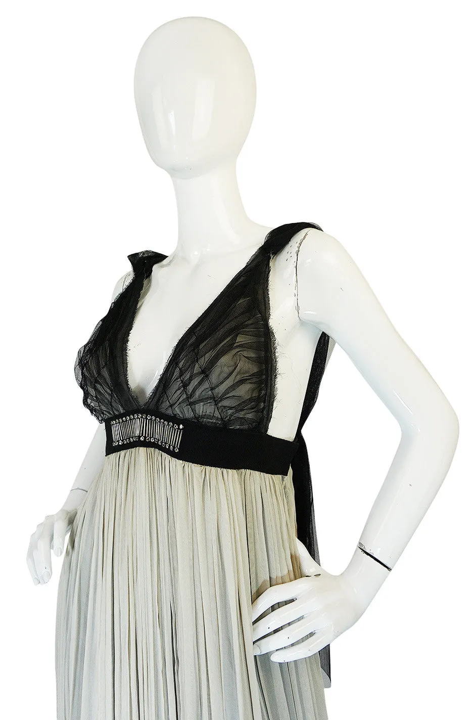 Recent Ethereal Silk Chiffon & Net Alberta Ferretti Dress