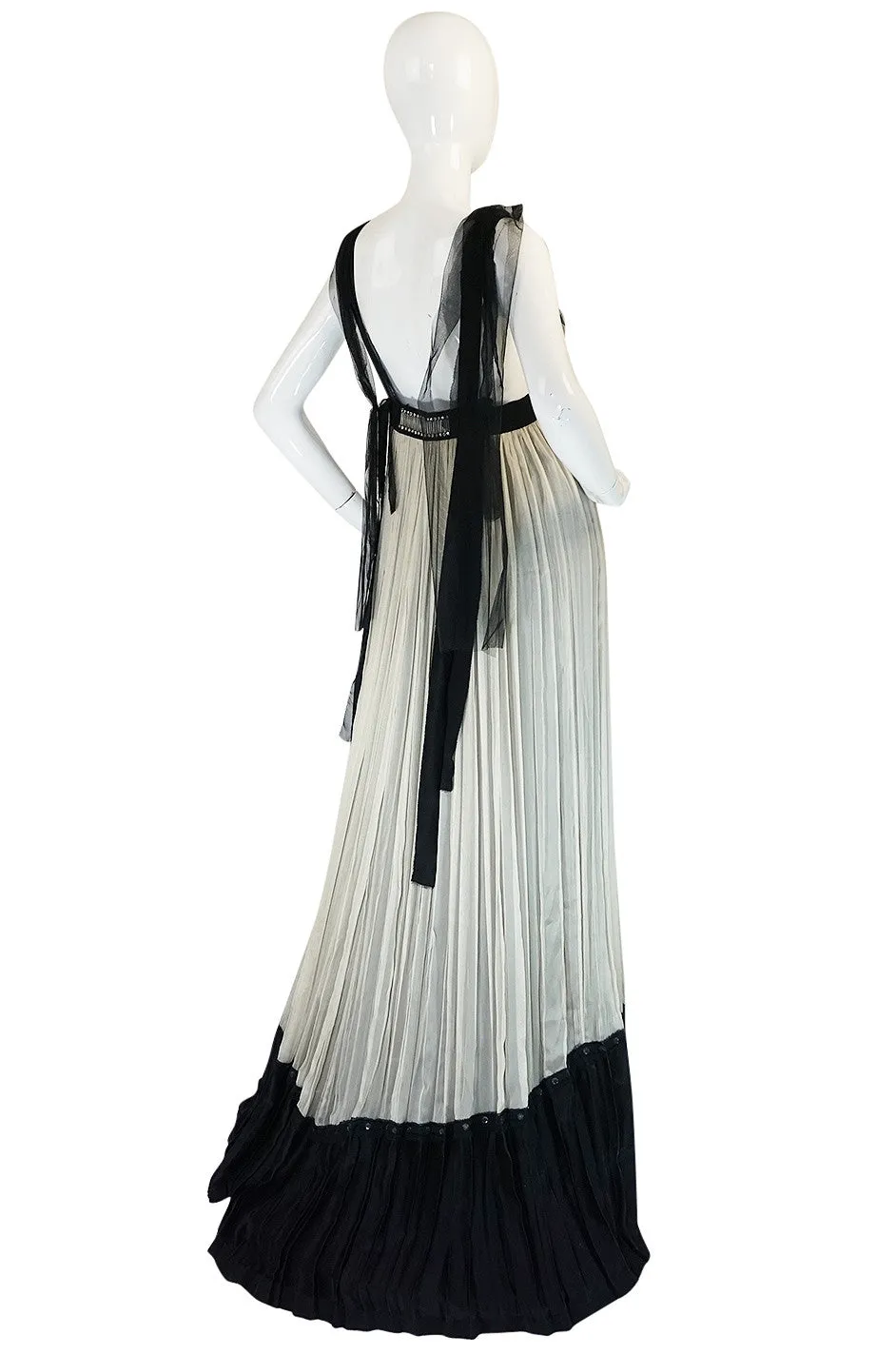 Recent Ethereal Silk Chiffon & Net Alberta Ferretti Dress