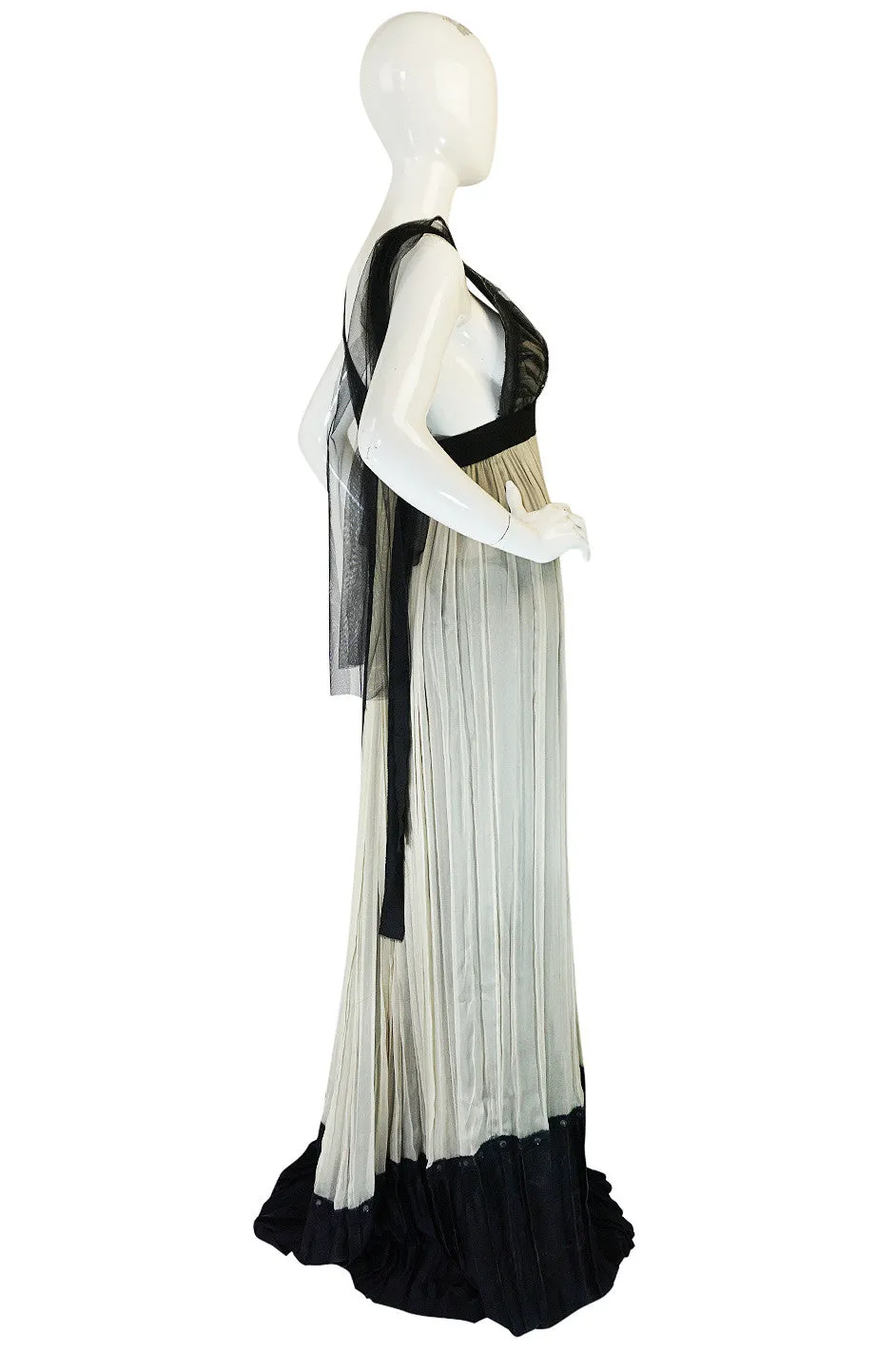 Recent Ethereal Silk Chiffon & Net Alberta Ferretti Dress