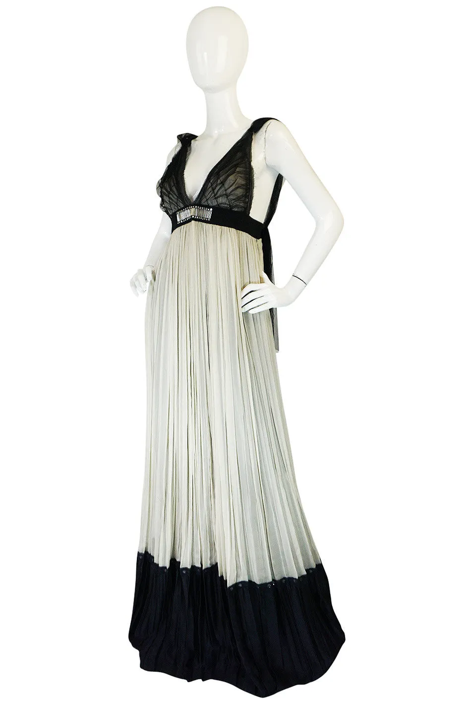 Recent Ethereal Silk Chiffon & Net Alberta Ferretti Dress