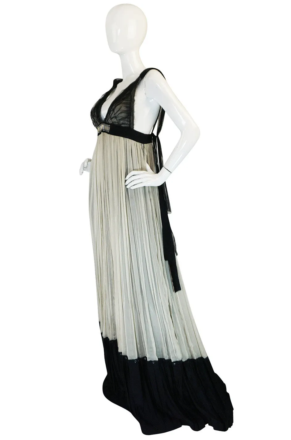 Recent Ethereal Silk Chiffon & Net Alberta Ferretti Dress