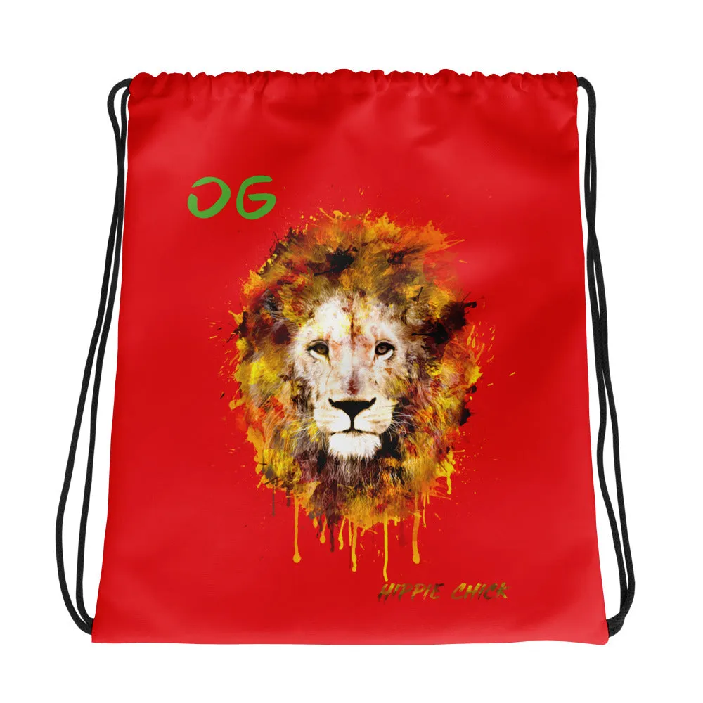 Red Drawstring Bag