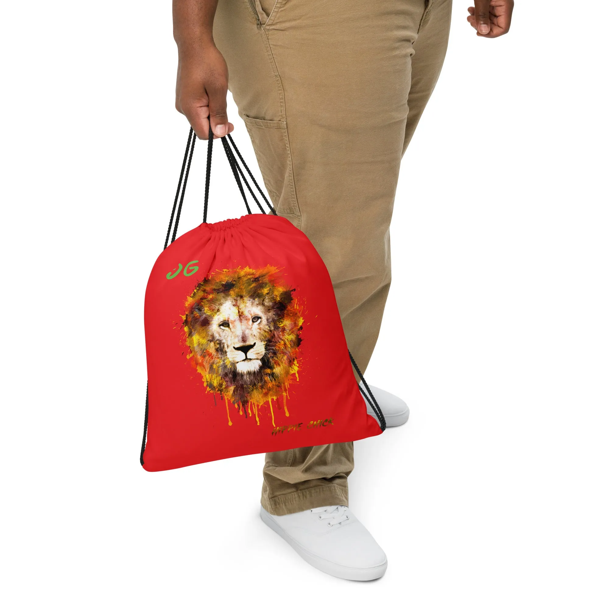 Red Drawstring Bag
