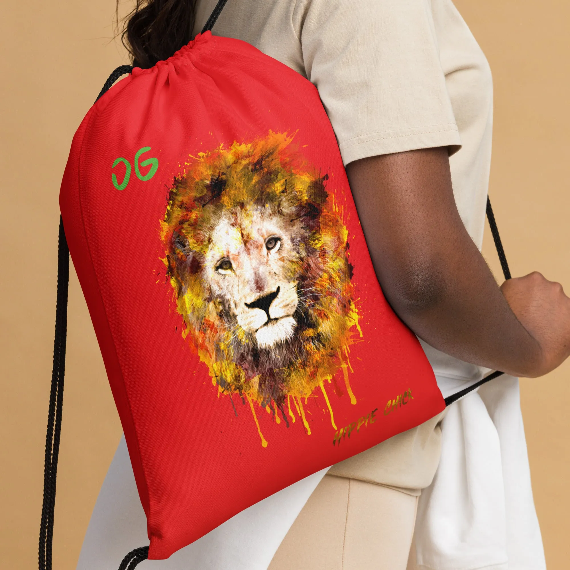 Red Drawstring Bag