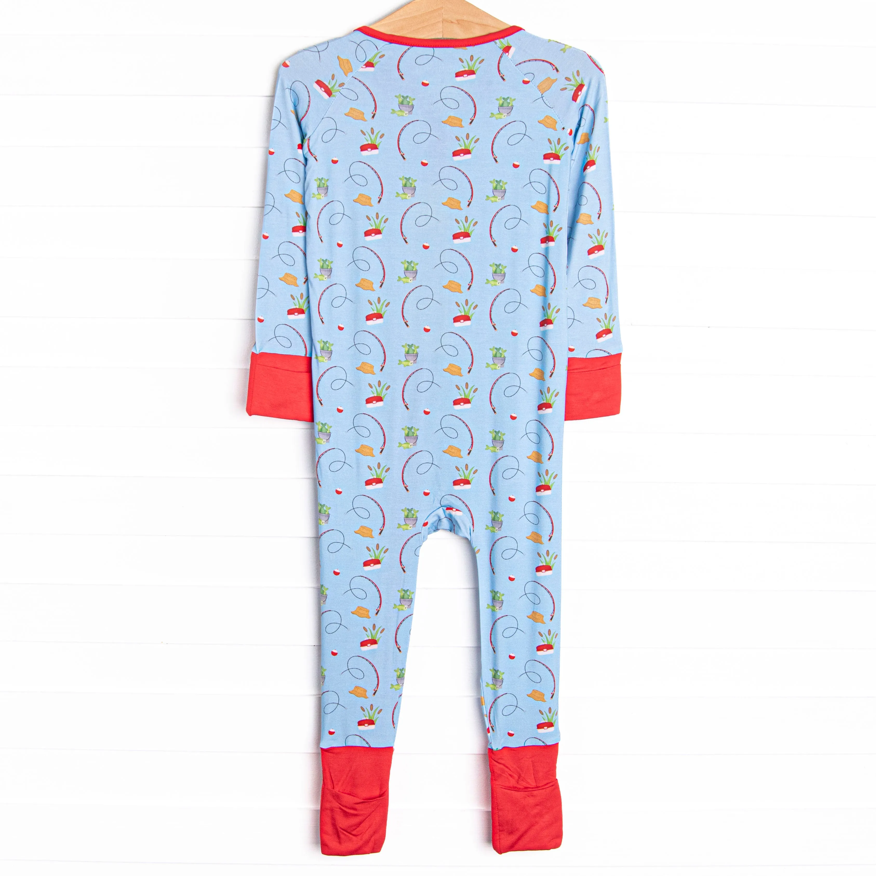Reely Good Day Bamboo Zippy Pajama, Blue