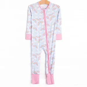 Restful Rays Bamboo Zippy Pajama, Blue
