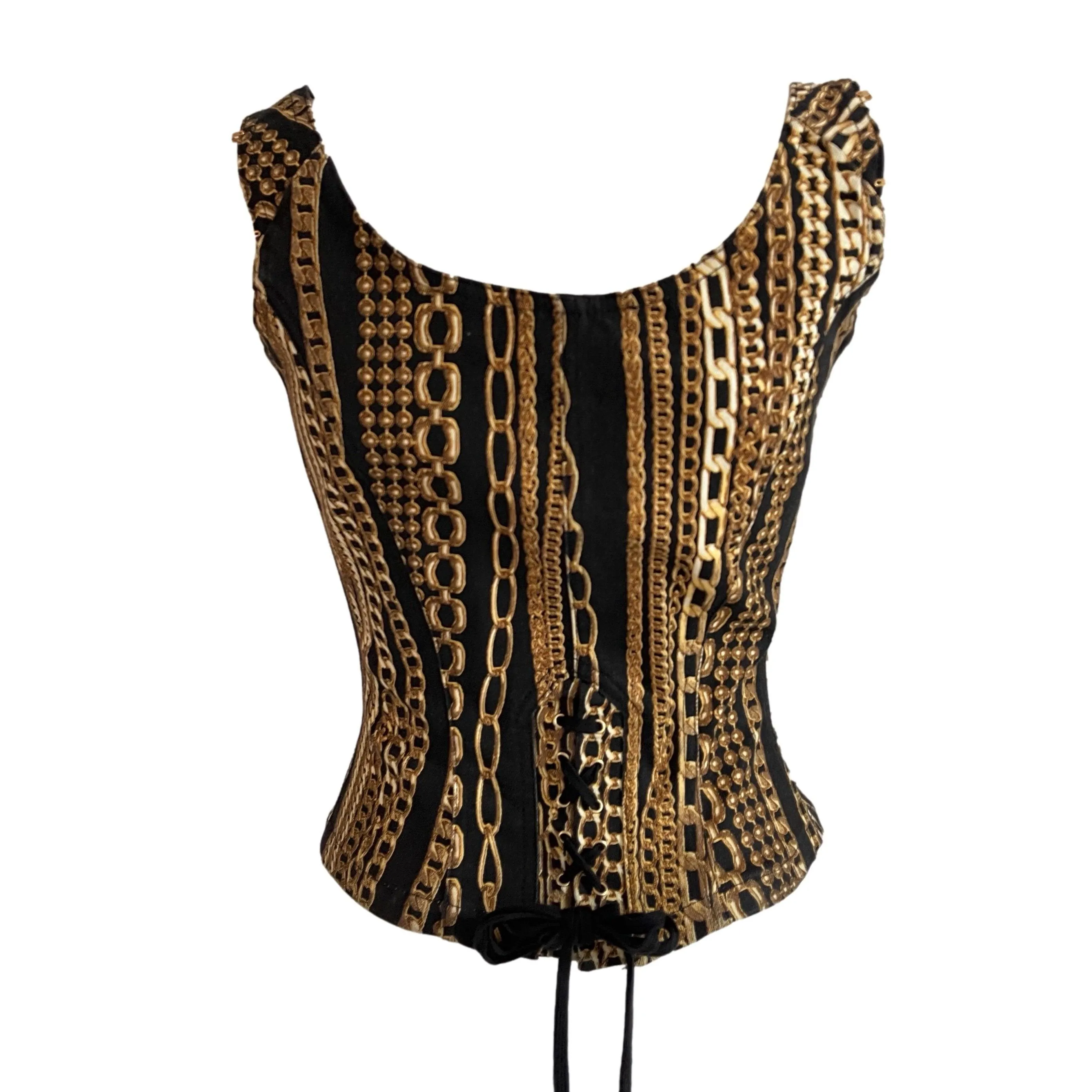 Roberto Cavalli Chain Corset Set