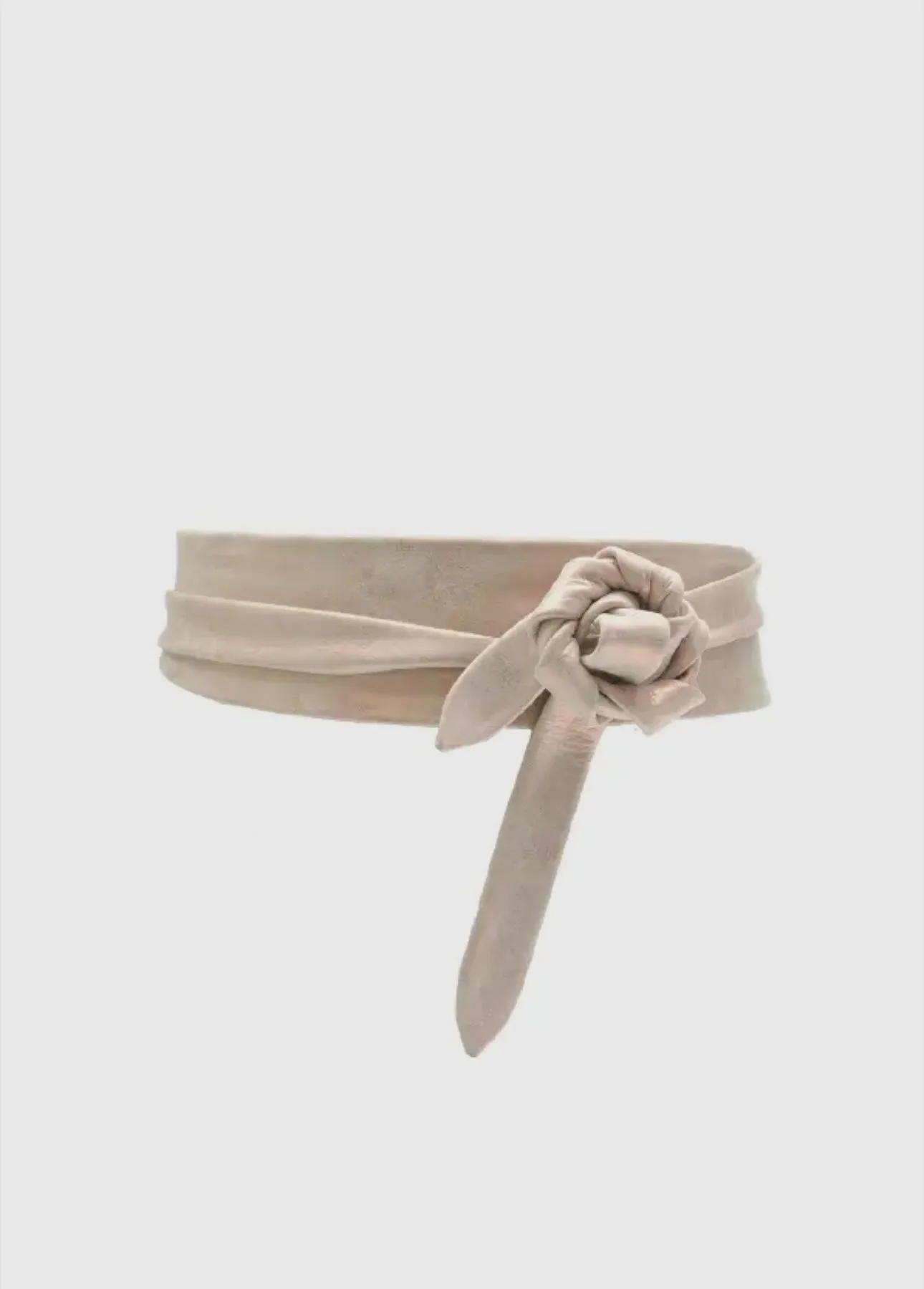 Rose Shimmer Wrap Belt
