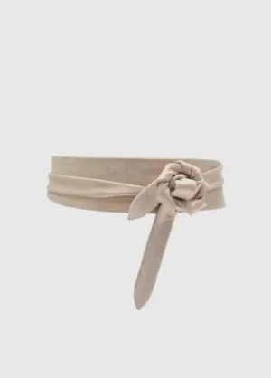 Rose Shimmer Wrap Belt