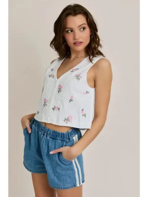 Rosy Vest Top