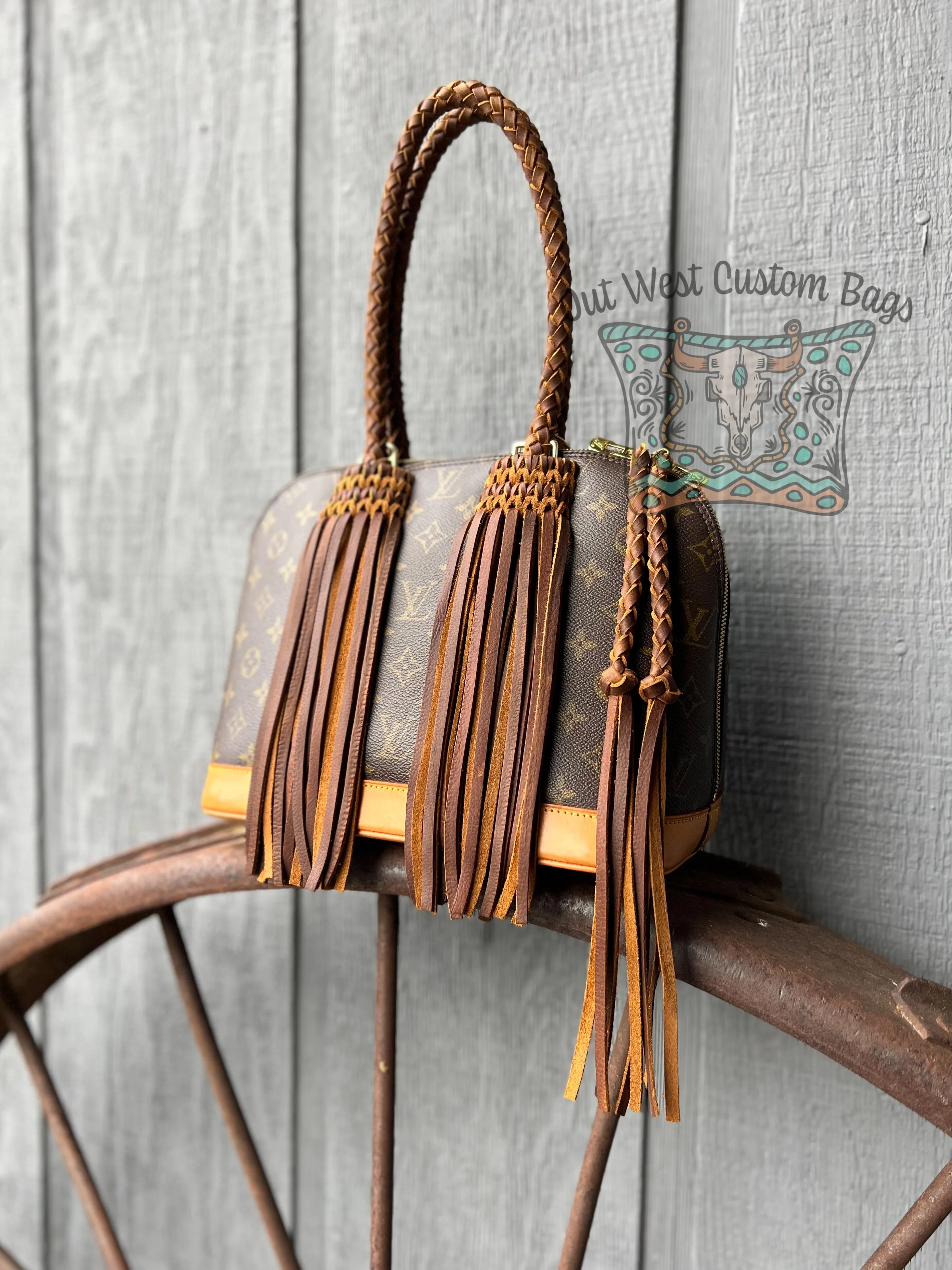 RTS Out West Alma PM Revamped with Leather Braiding and Fringe