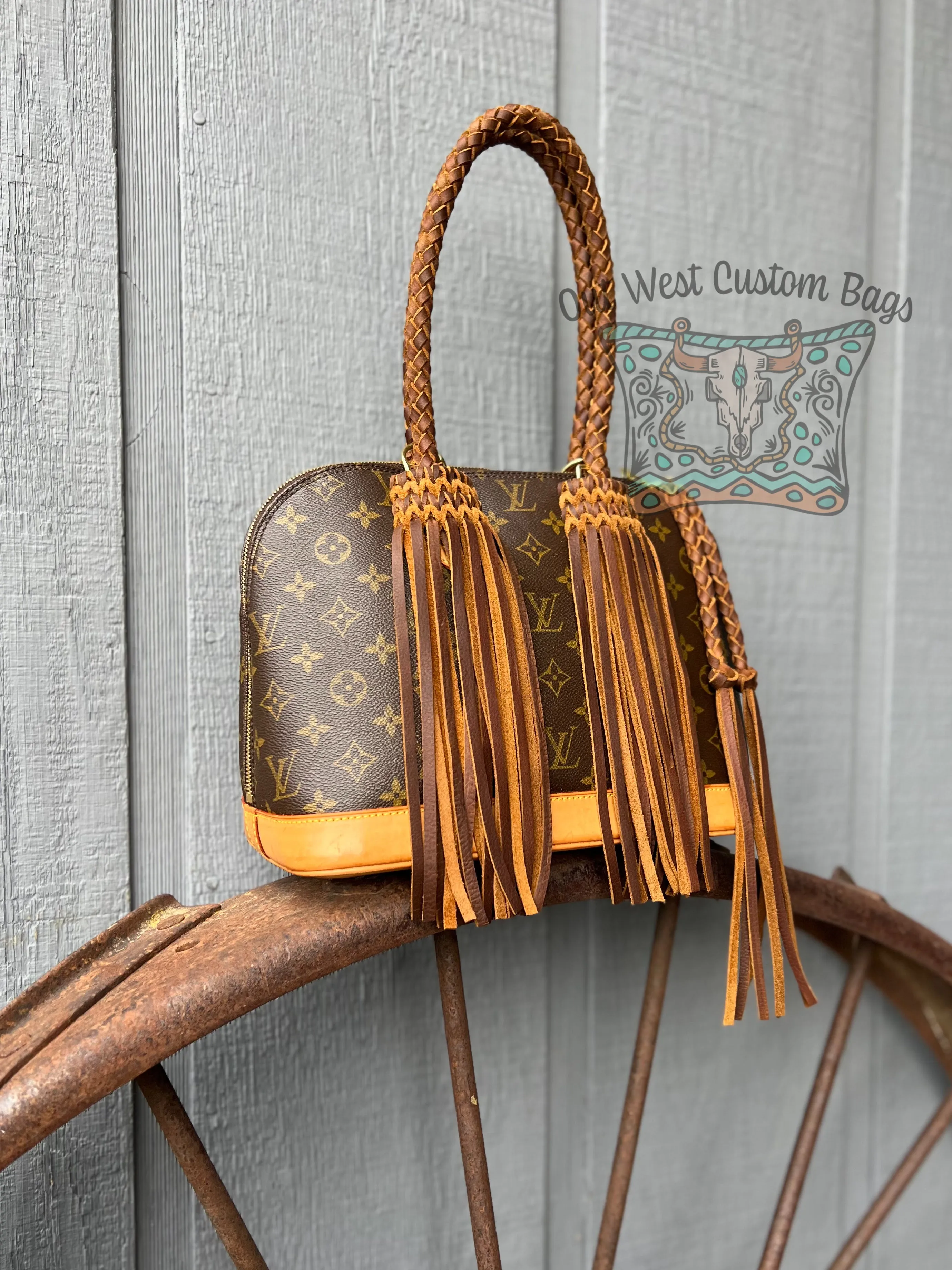 RTS Out West Alma PM Revamped with Leather Braiding and Fringe