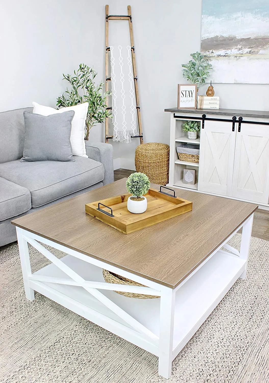 Rustic Wood Serving Tray