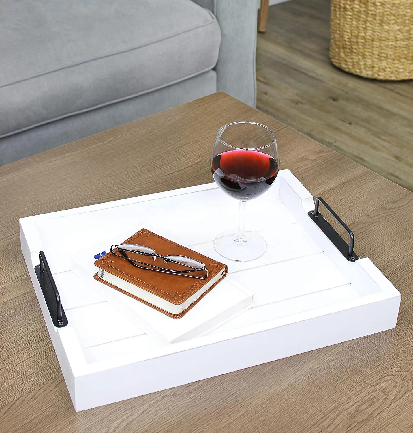 Rustic Wood Serving Tray