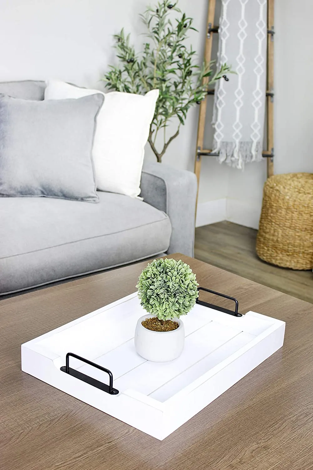 Rustic Wood Serving Tray