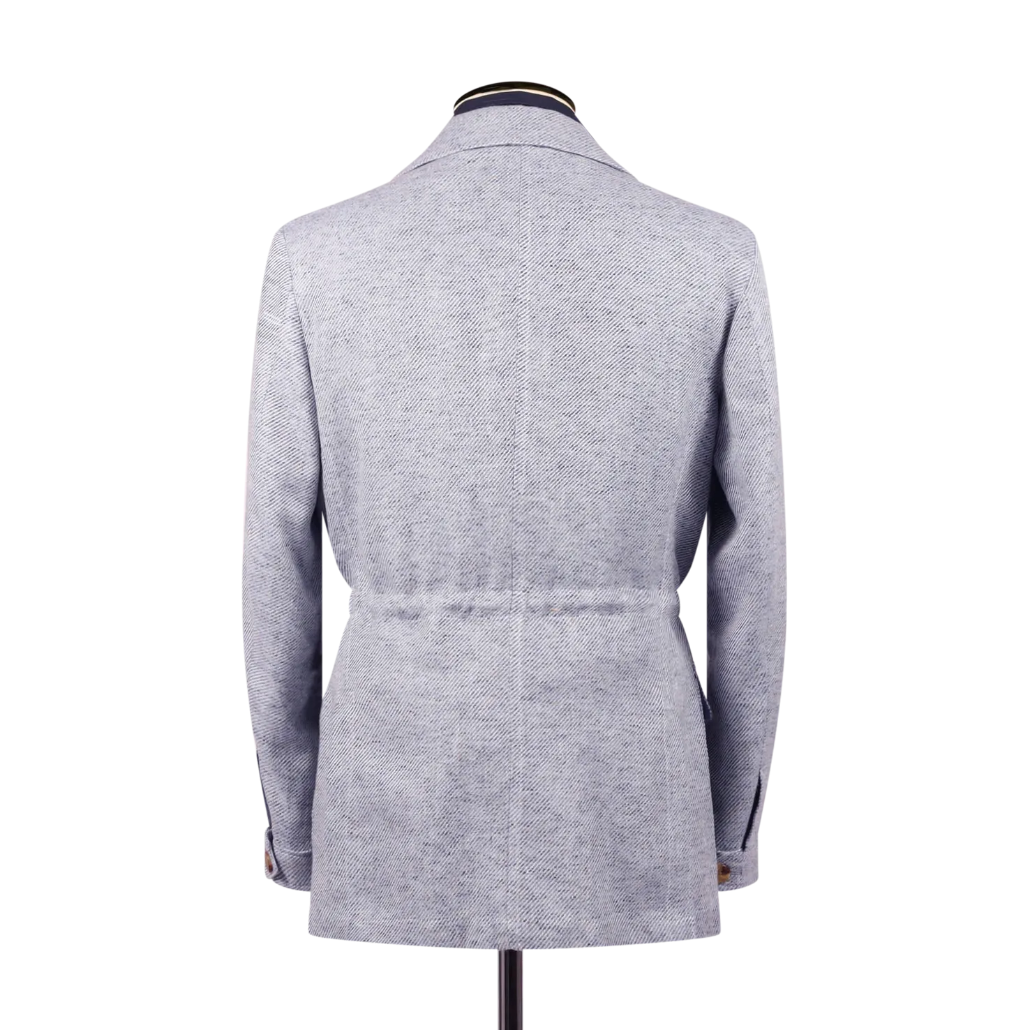 Safari Jacket in Sky Blue Summer Tweed