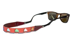 SAILBOAT ORANGE NEEDLEPOINT SUNGLASS STRAPS™