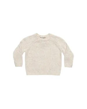 SALE - QUINCY MAE KNIT SWEATER || SPECKLED NATURAL