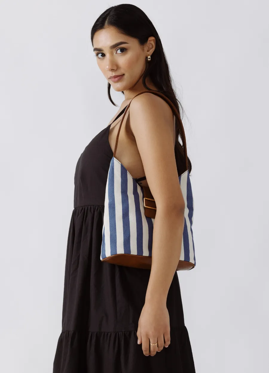 SALLY BAG - STRIPE DENIM