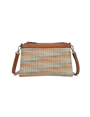 SAMANTHA VEGAN FLORAL XBODY BAG- XB-2324- SALE