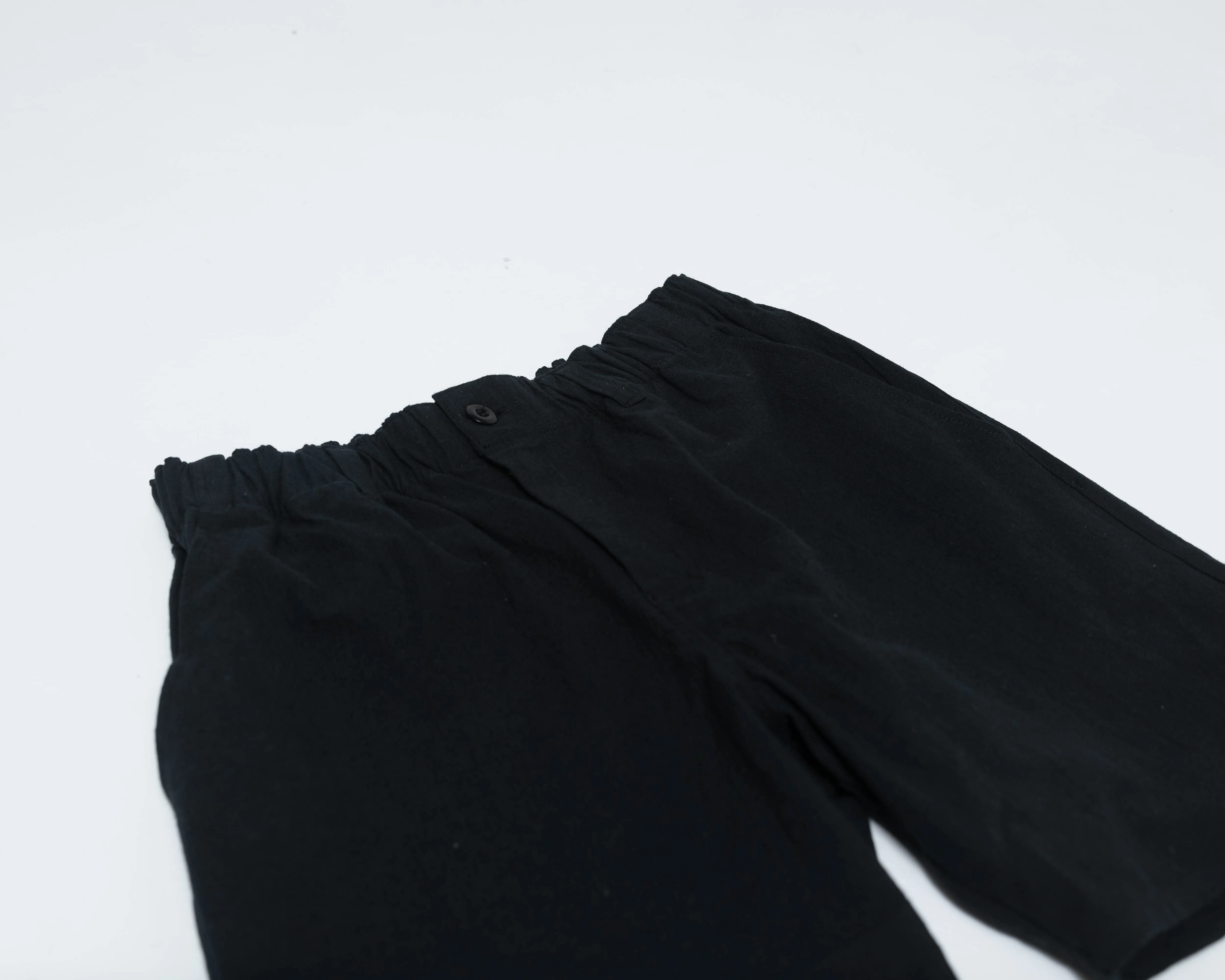 SAMPLE SALE: Walk Short 002 - Black Linen / Cotton