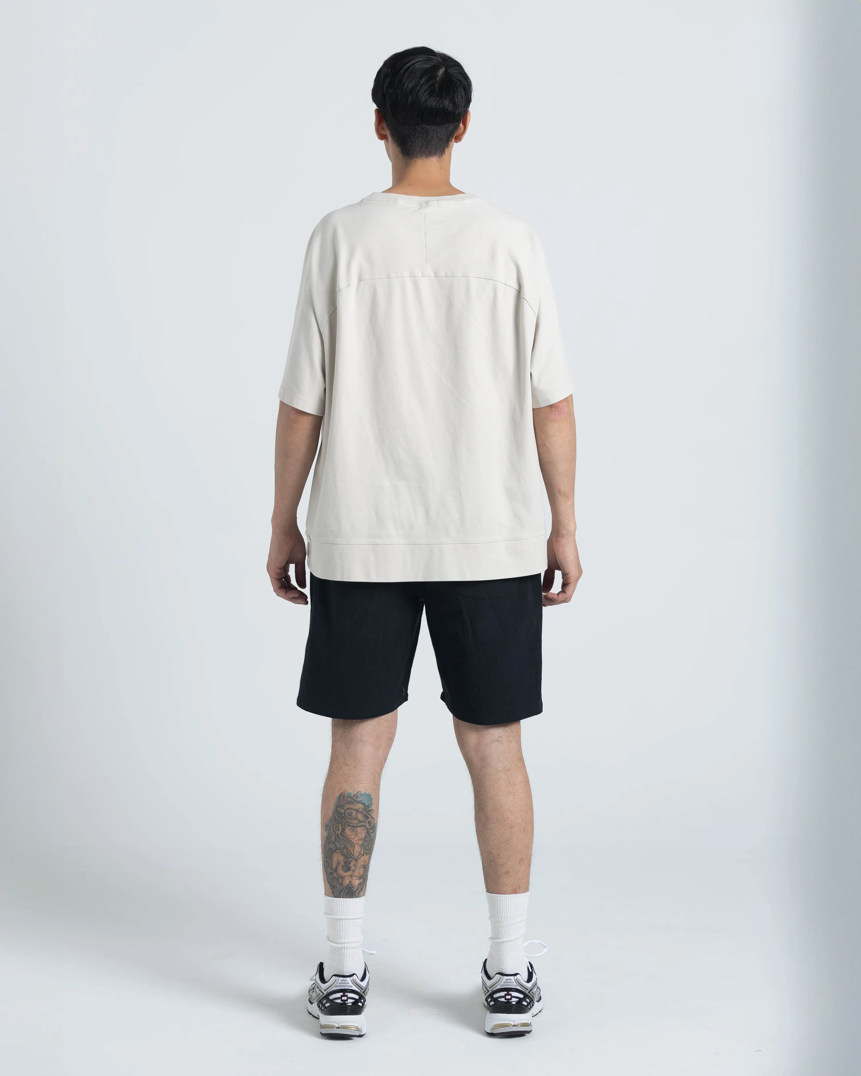 SAMPLE SALE: Walk Short 002 - Black Linen / Cotton