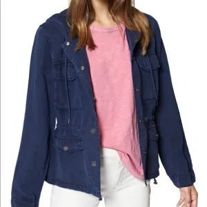 SANCTUARY Hooded Jacket; Blue; SZ Small NWT