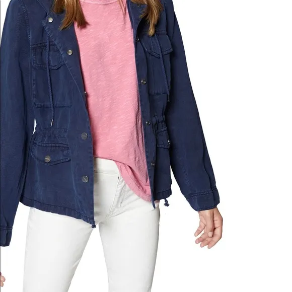 SANCTUARY Hooded Jacket; Blue; SZ Small NWT