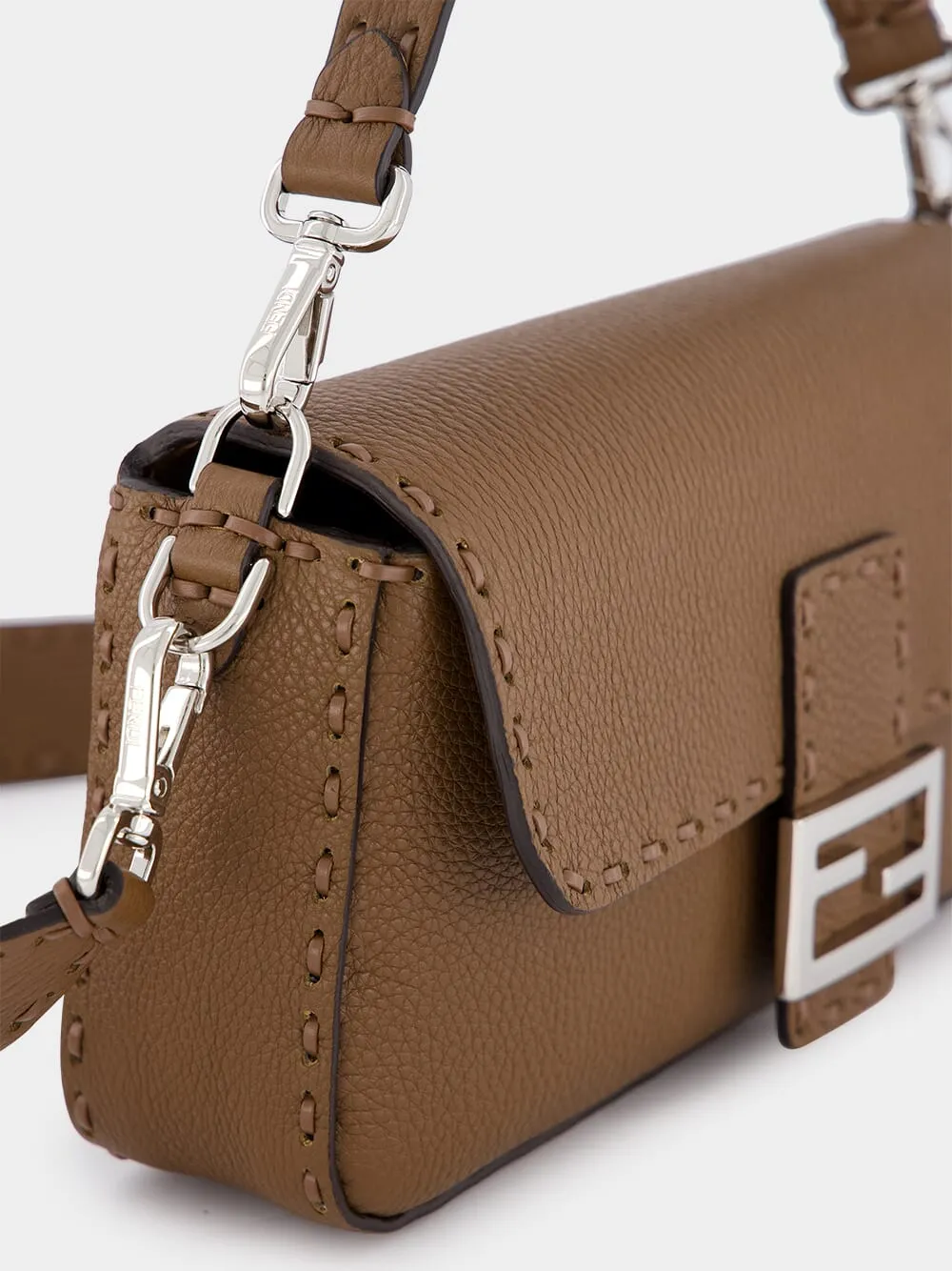 Selleria Brown Baguette Bag