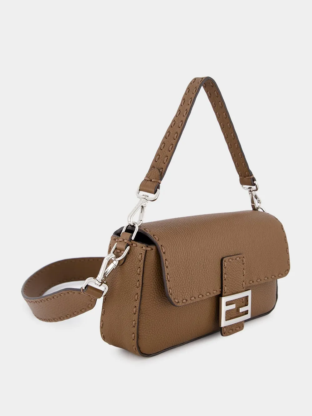 Selleria Brown Baguette Bag