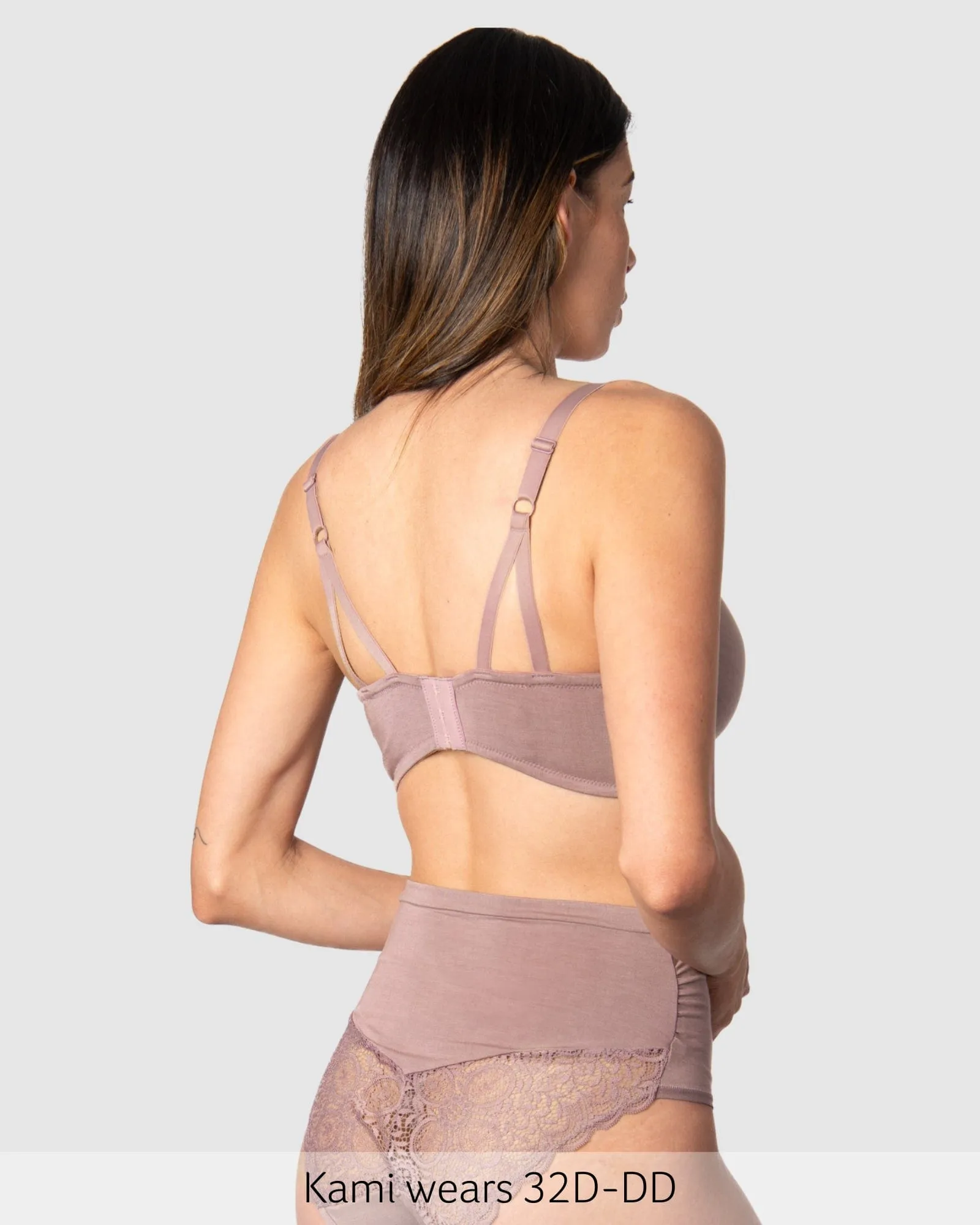 Serenity Bamboo Nursing Bra - Mocha