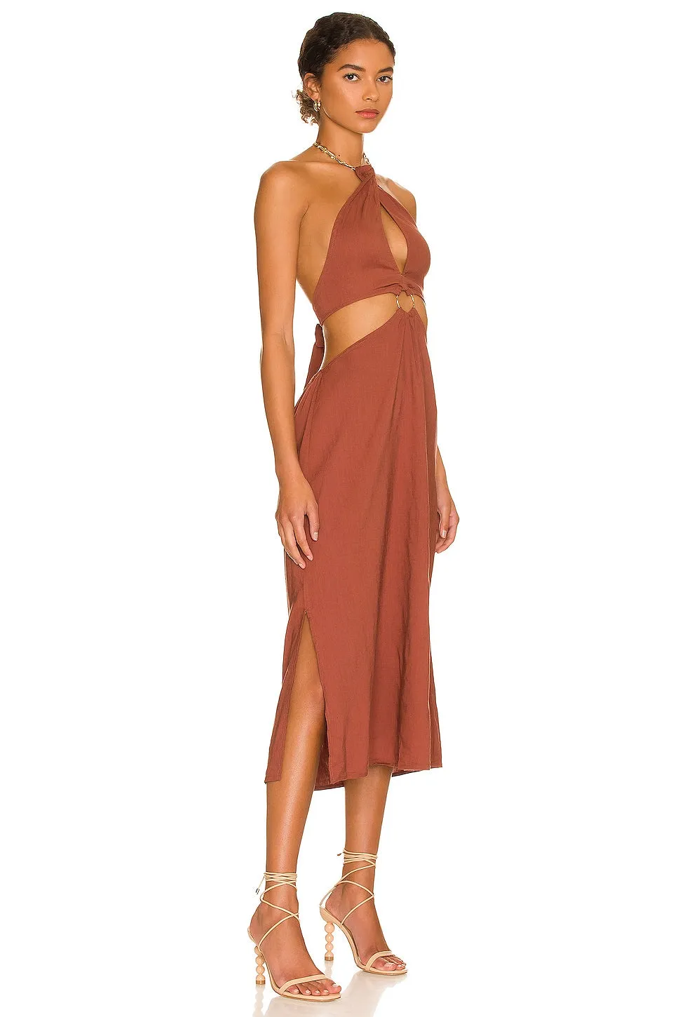 SHELL MIDI DRESS