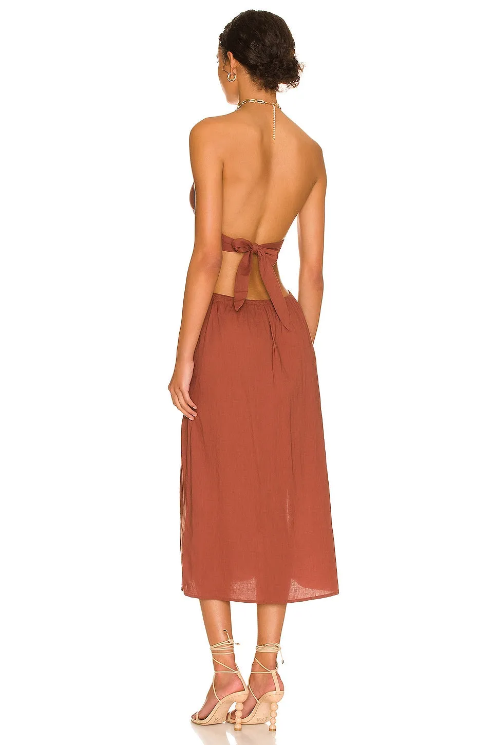 SHELL MIDI DRESS