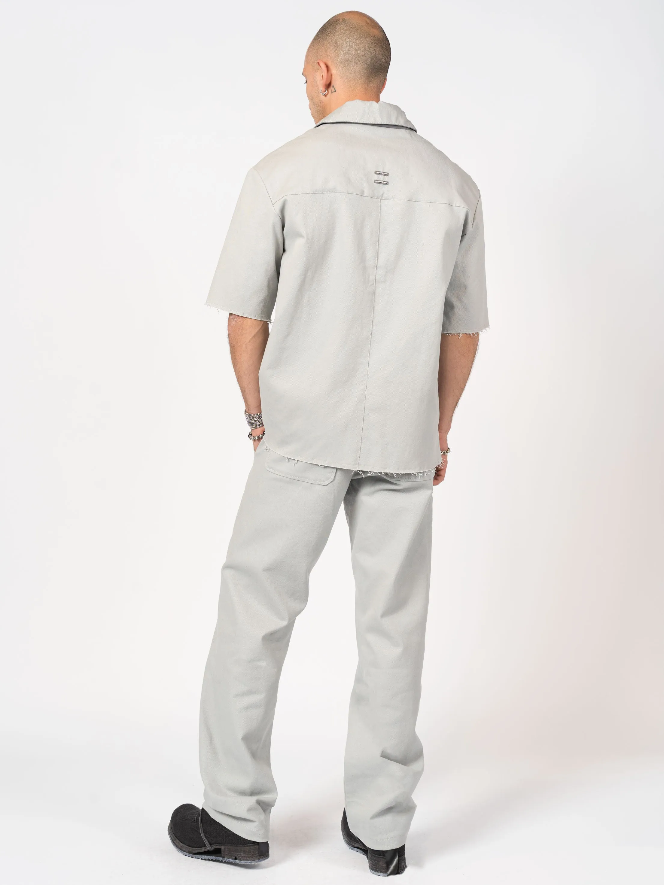 Shirt with Nubuck Accents