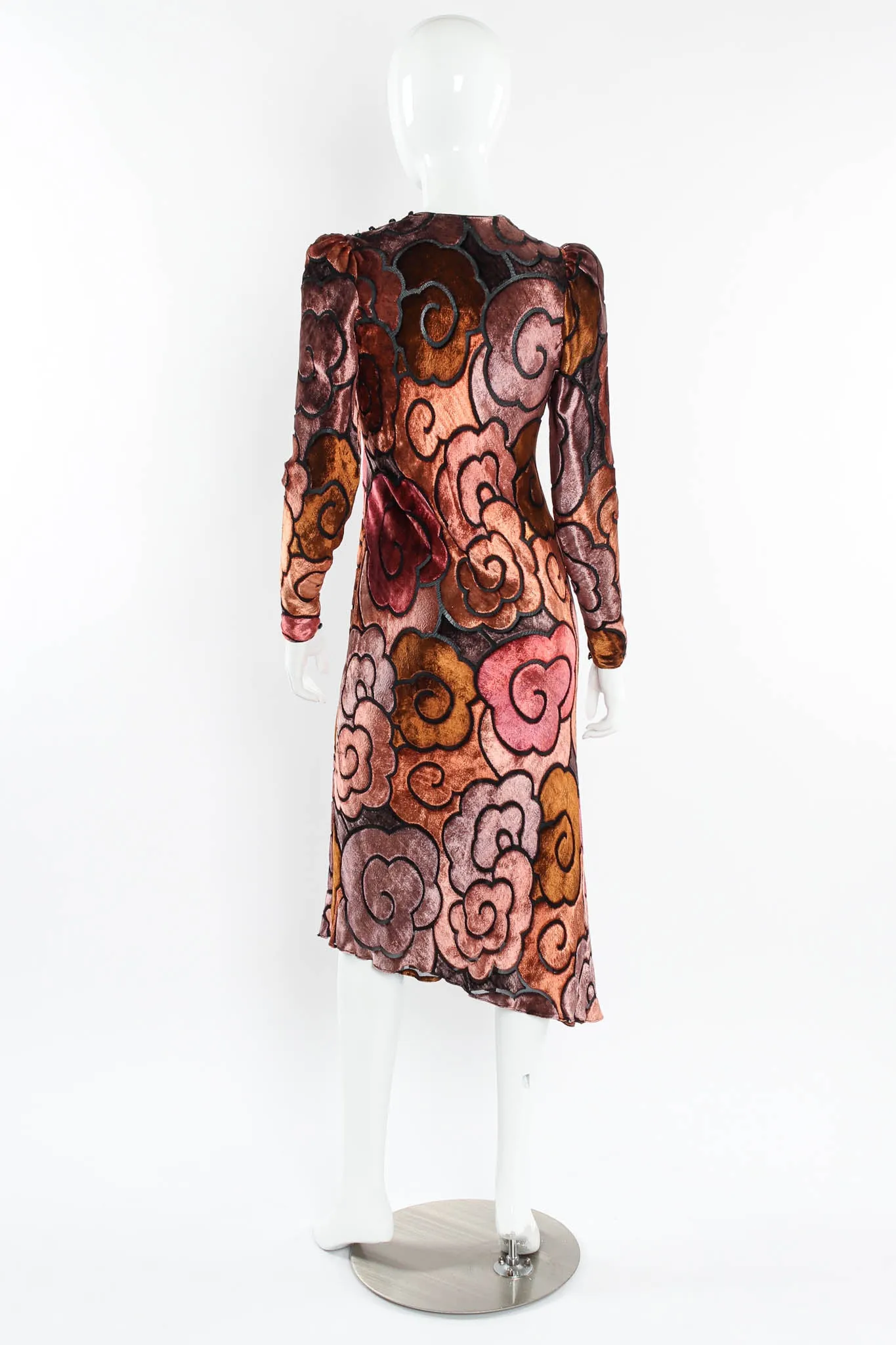 Silk Burnout Cloud Dress