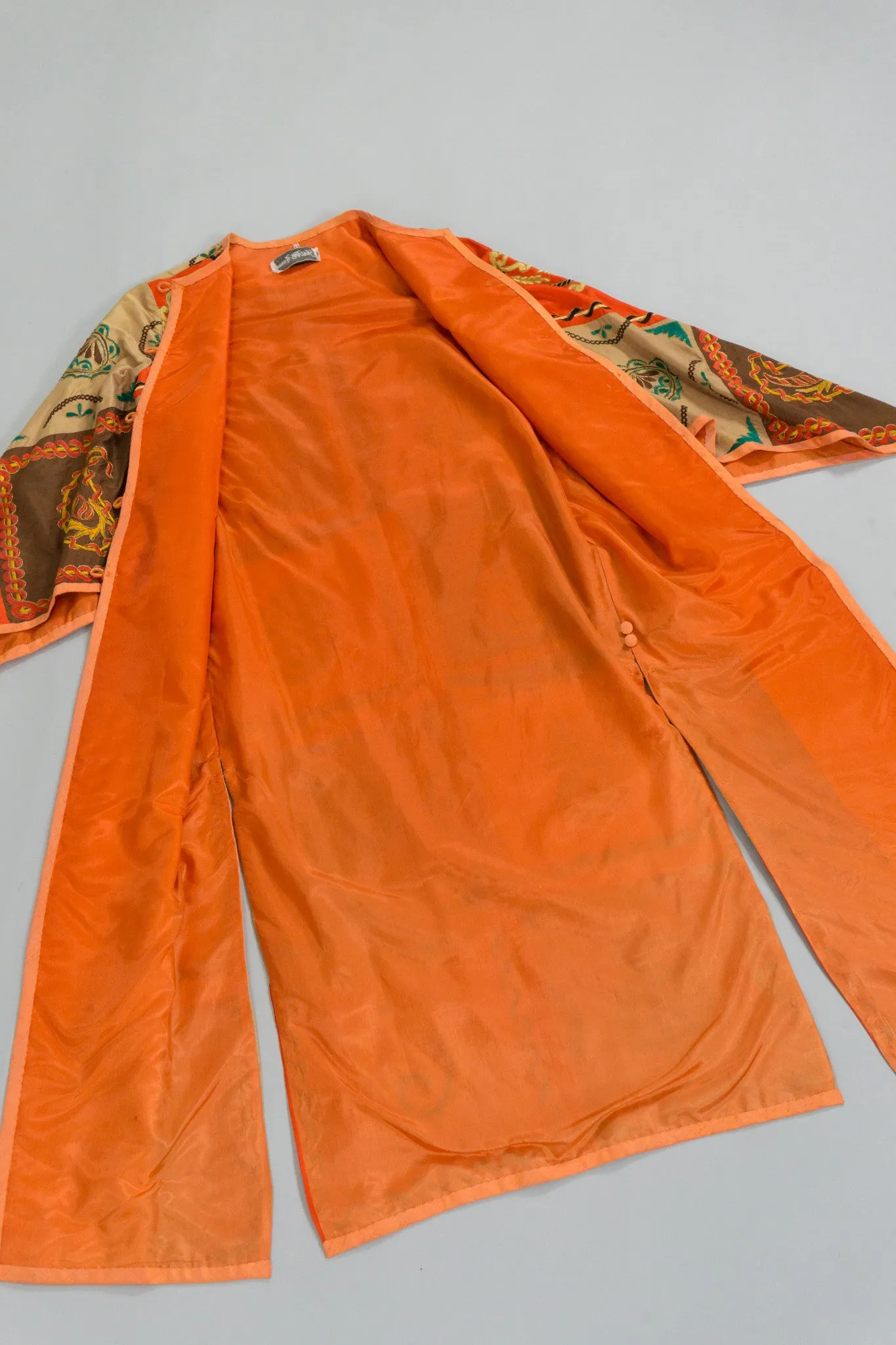 Silk Embroidered Patchwork Coat