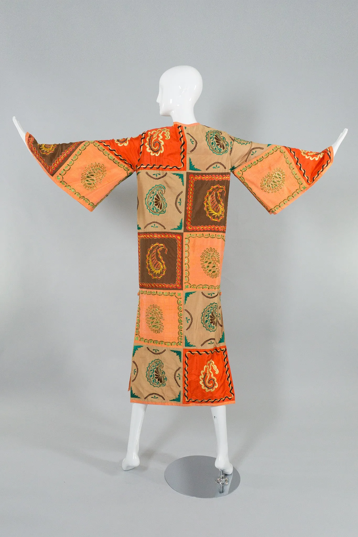 Silk Embroidered Patchwork Coat