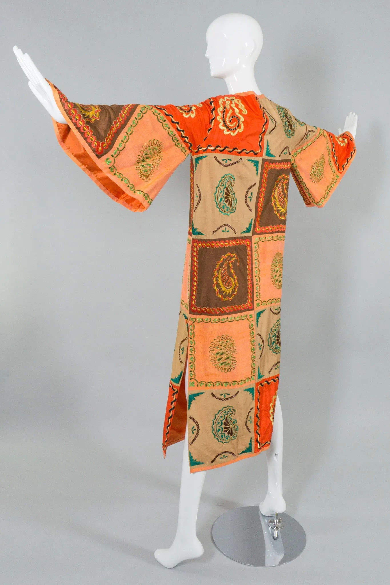 Silk Embroidered Patchwork Coat